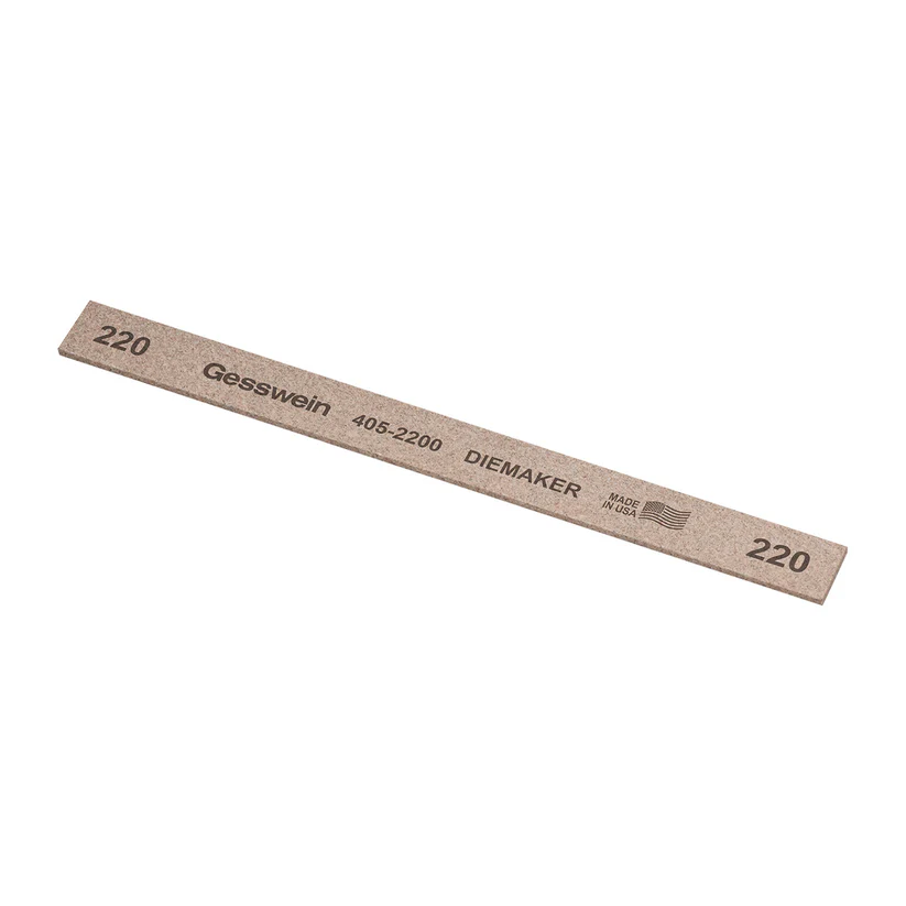 Gesswein® Diemaker Stones - 1/2" x 1/16" x 6", 220 Grit  (Pkg. of 12)