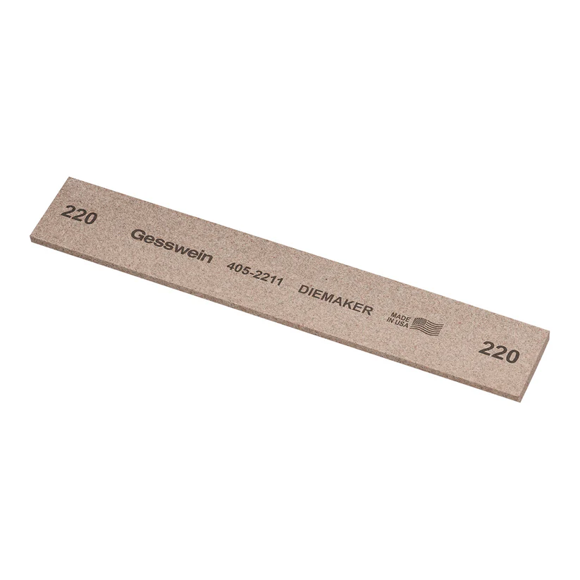 [405-2211] Gesswein® Diemaker Stones - 1" x 1/8" x 6", 220 Grit  (Pkg. of 6)