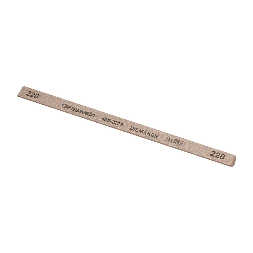 [405-2223] Gesswein® Diemaker Stones - 1/4" x 6" Hybrid, 220 Grit  (Pkg. of 12)