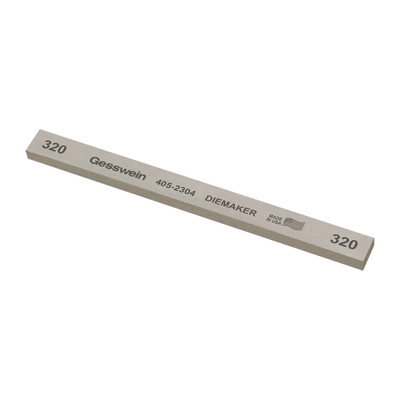 Gesswein® Diemaker Stones - 1/2" x 1/4" x 6", 320 Grit  (Pkg. of 12)