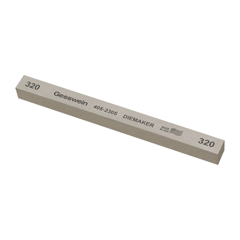 Gesswein® Diemaker Stones - 1/2" x 1/2" x 6", 320 Grit  (Pkg. of 6)