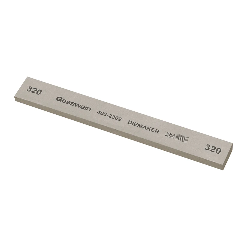 [405-2309] Gesswein® Diemaker Stones - 3/4" x 1/4" x 6", 320 Grit  (Pkg. of 6)