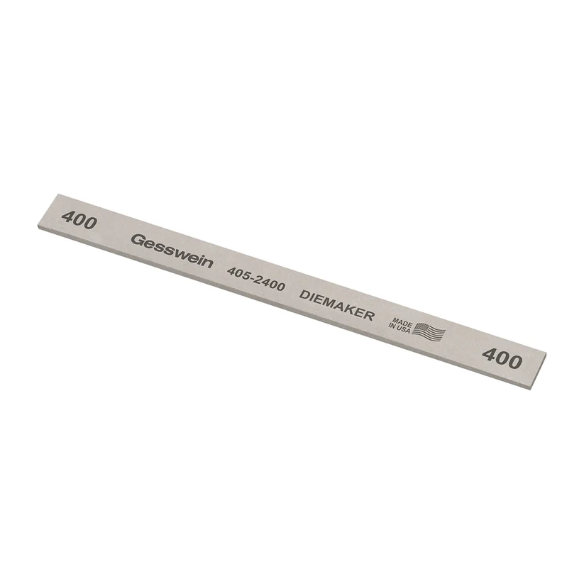 Gesswein® Diemaker Stones - 1/2" x 1/16" x 6", 400 Grit  (Pkg. of 12)
