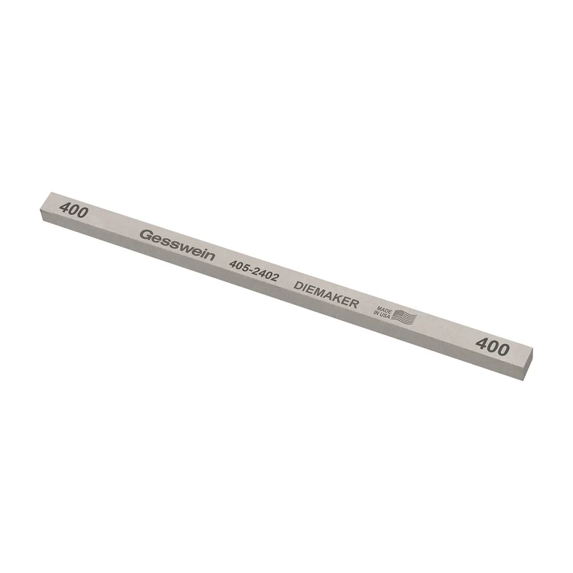 [405-2402] Gesswein® Diemaker Stones - 1/4" x 1/4" x 6", 400 Grit  (Pkg. of 12)