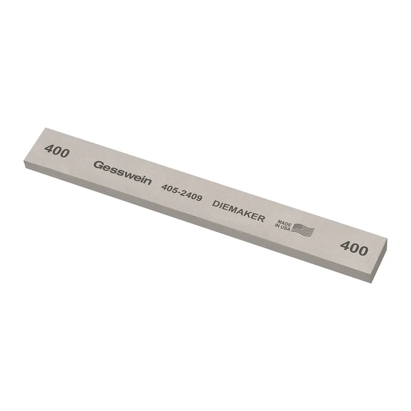 [405-2409] Gesswein® Diemaker Stones - 3/4" x 1/4" x 6", 400 Grit  (Pkg. of 6)