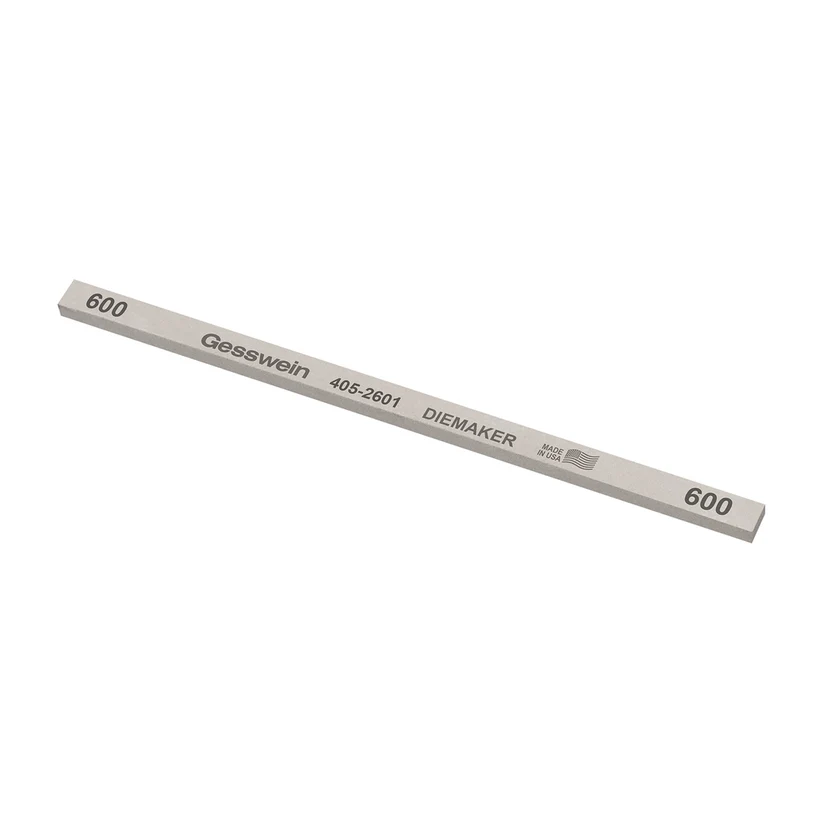 [405-2601] Gesswein® Diemaker Stones - 1/4" x 1/8" x 6", 600 Grit  (Pkg. of 12)