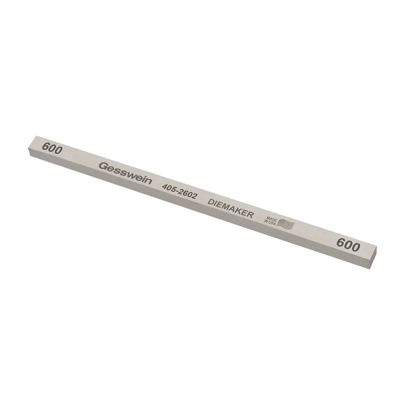 [405-2602] Gesswein® Diemaker Stones - 1/4" x 1/4" x 6", 600 Grit  (Pkg. of 12)