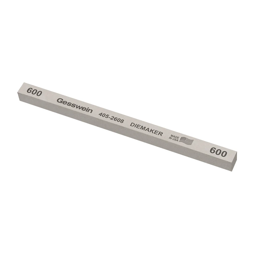 [405-2608] Gesswein® Diemaker Stones - 3/8" x 3/8" x 6", 600 Grit  (Pkg. of 12)
