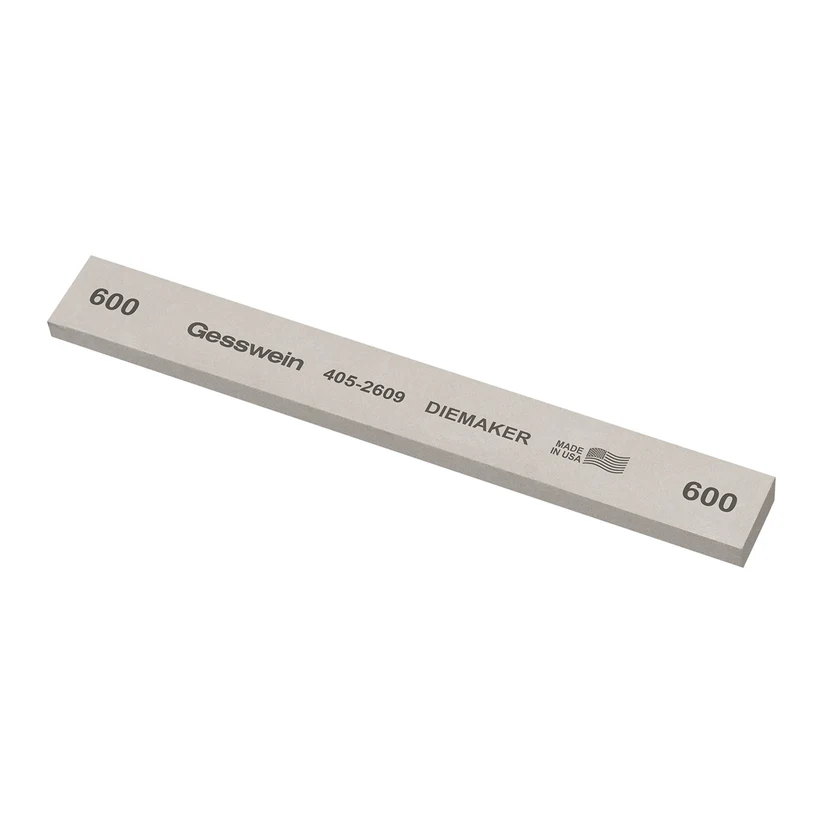 [405-2609] Gesswein® Diemaker Stones - 3/4" x 1/4" x 6", 600 Grit  (Pkg. of 6)