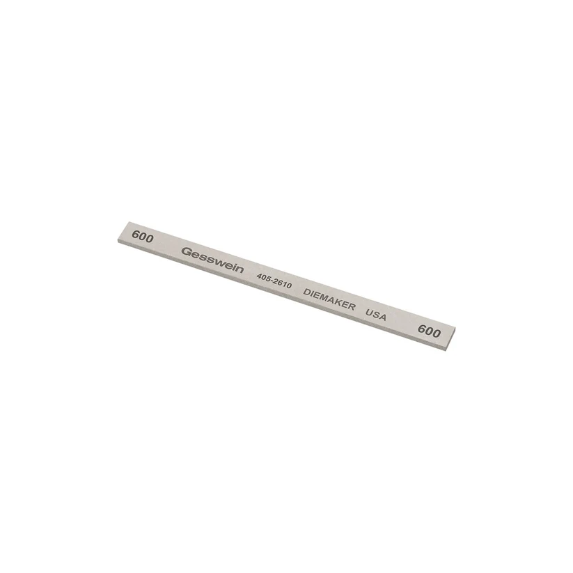 [405-2610] Gesswein® Diemaker Stones - 1/4" x 1/16" x 4", 600 Grit  (Pkg. of 12)