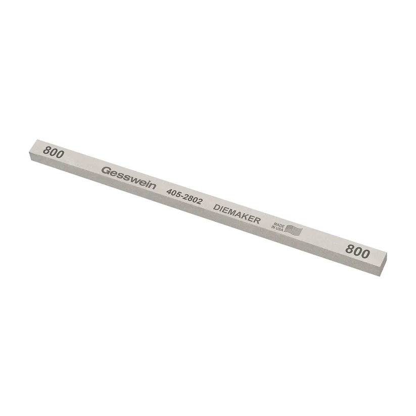 [405-2802] Gesswein® Diemaker Stones - 1/4" x 1/4" x 6", 800 Grit  (Pkg. of 12)