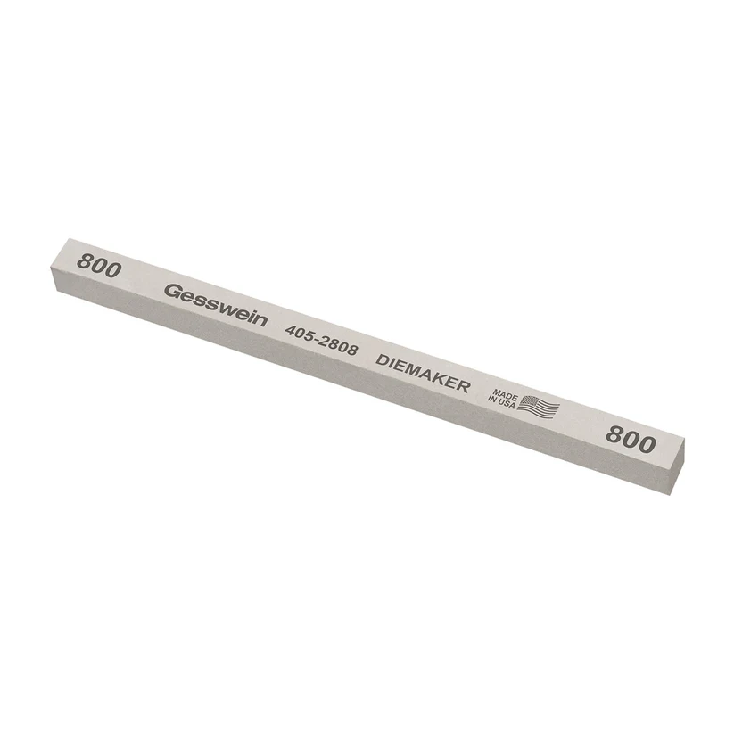[405-2808] Gesswein® Diemaker Stones - 3/8" x 3/8" x 6", 800 Grit  (Pkg. of 12)