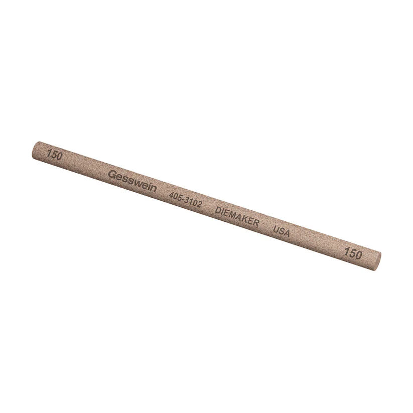 Gesswein® Diemaker Stones - 1/4" Round x 6", 150 Grit  (Pkg. of 6)