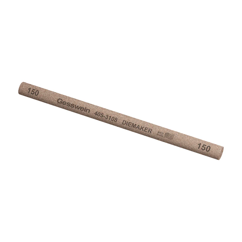 Gesswein® Diemaker Stones - 3/8" Round x 6", 150 Grit  (Pkg. of 6)