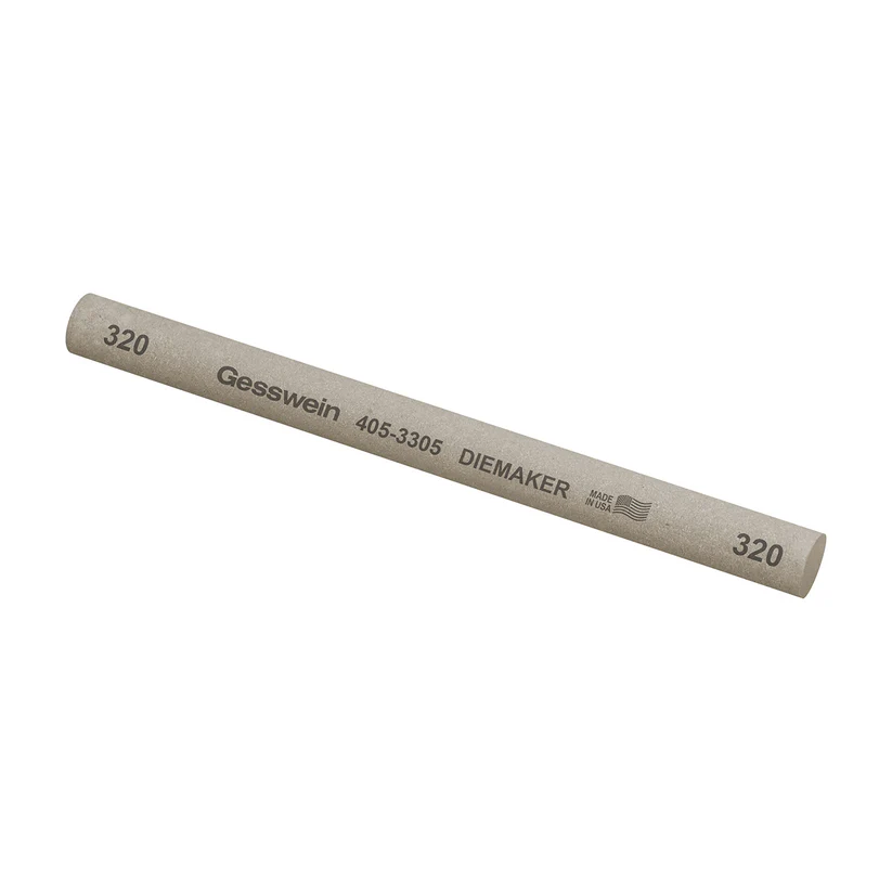 Gesswein® Diemaker Stones - 1/2" Round x 6", 320 Grit  (Pkg. of 6)