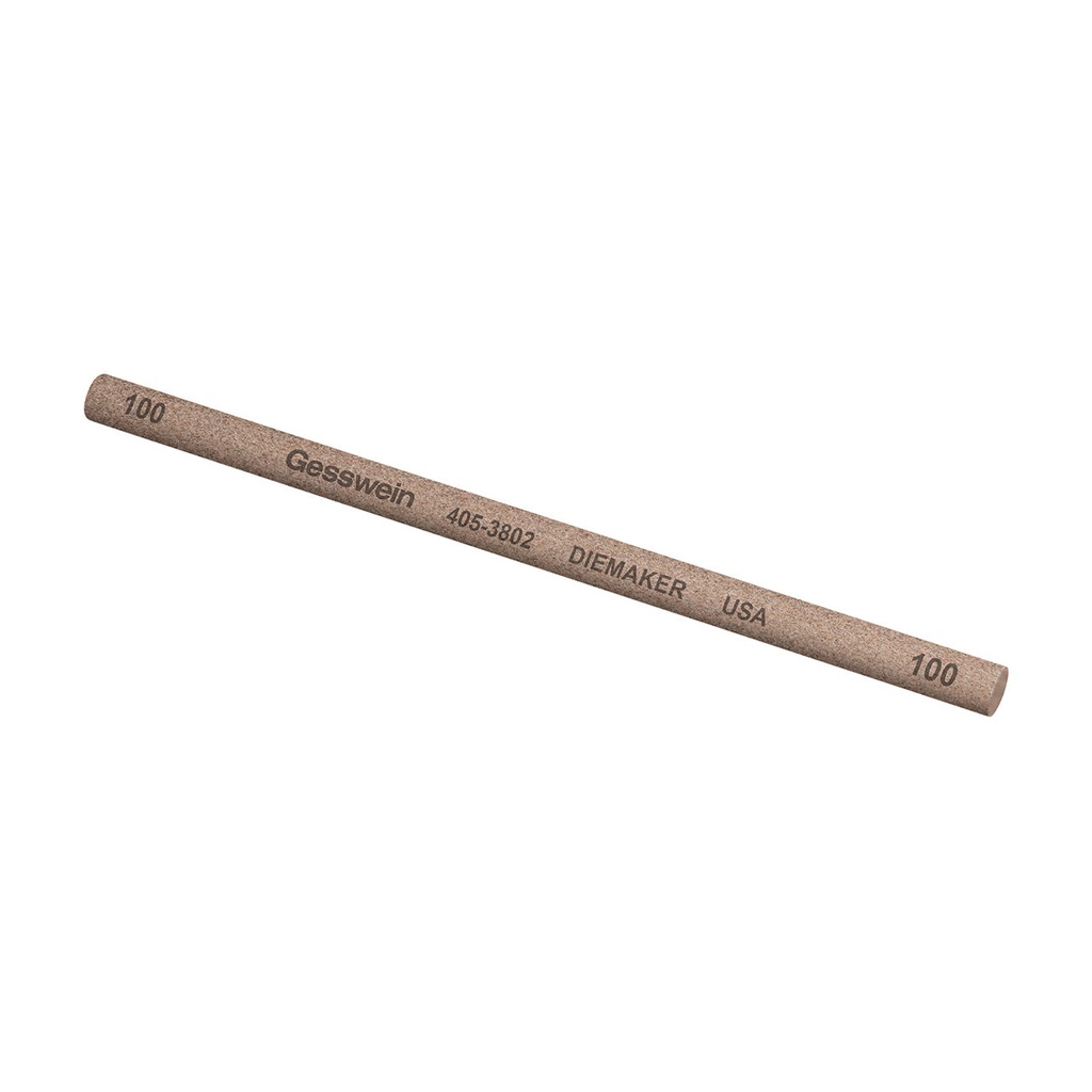 [405-3802] Gesswein® Diemaker Stones - 1/4" x 6" Round, 100 Grit  (Pkg. of 6)