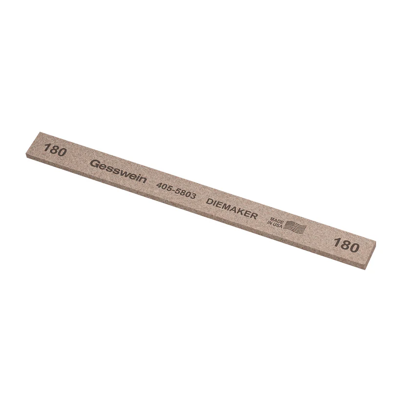 Gesswein® Diemaker Stones - 1/2" x 1/8" x 6", 180 Grit  (Pkg. of 12)