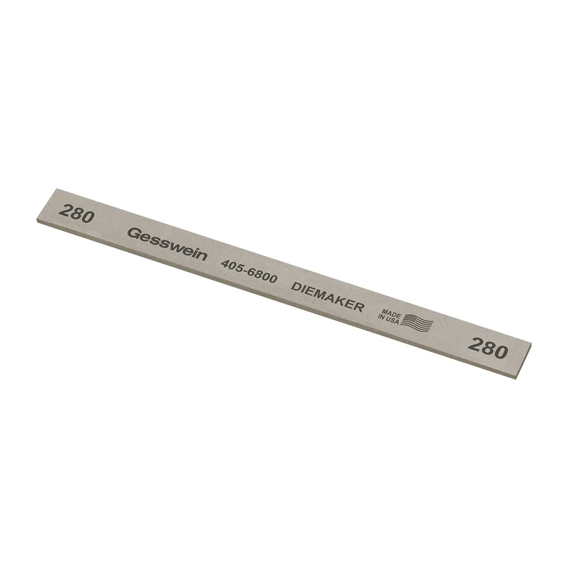 [405-6800] Gesswein® Diemaker Stones - 1/2" x 1/16" x 6", 280 Grit  (Pkg. of 12)