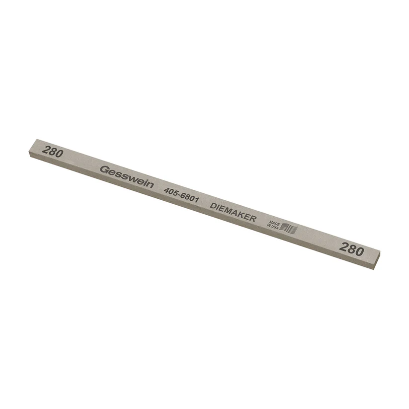 [405-6801] Gesswein® Diemaker Stones - 1/4" x 1/8" x 6", 280 Grit  (Pkg. of 12)