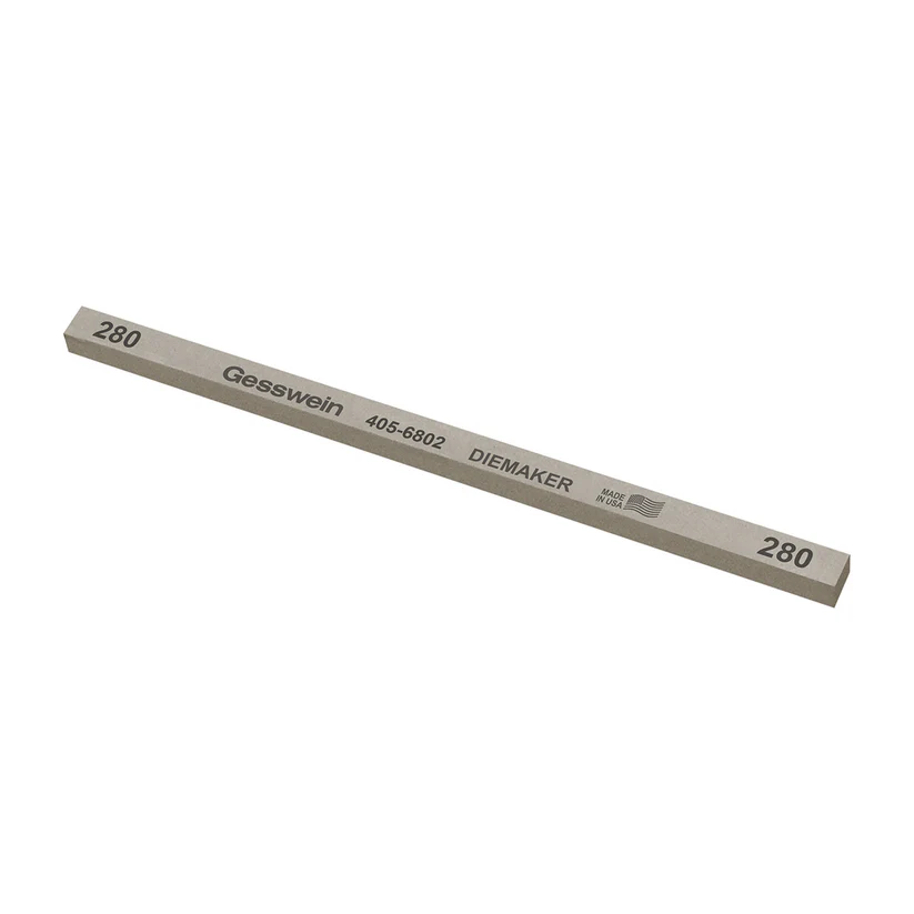 [405-6802] Gesswein® Diemaker Stones - 1/4" x 1/4" x 6", 280 Grit  (Pkg. of 12)