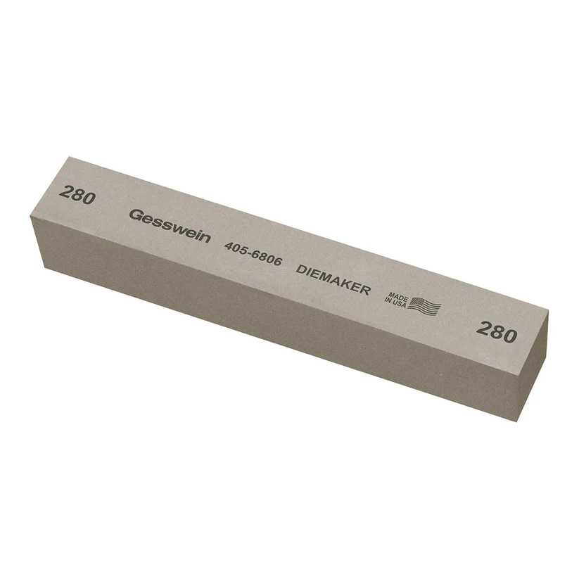 [405-6806] Gesswein® Diemaker Stones - 1" x 1" x 6", 280 Grit  (Pkg. of 6)