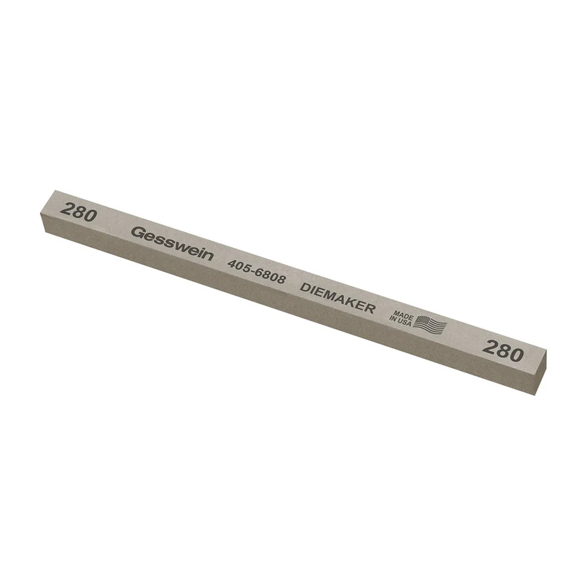 [405-6808] Gesswein® Diemaker Stones - 3/8" x 3/8" x 6", 280 Grit  (Pkg. of 12)