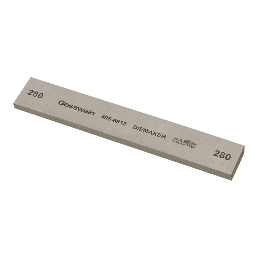 [405-6812] Gesswein® Diemaker Stones - 1" x 1/4" x 6", 280 Grit  (Pkg. of 6)