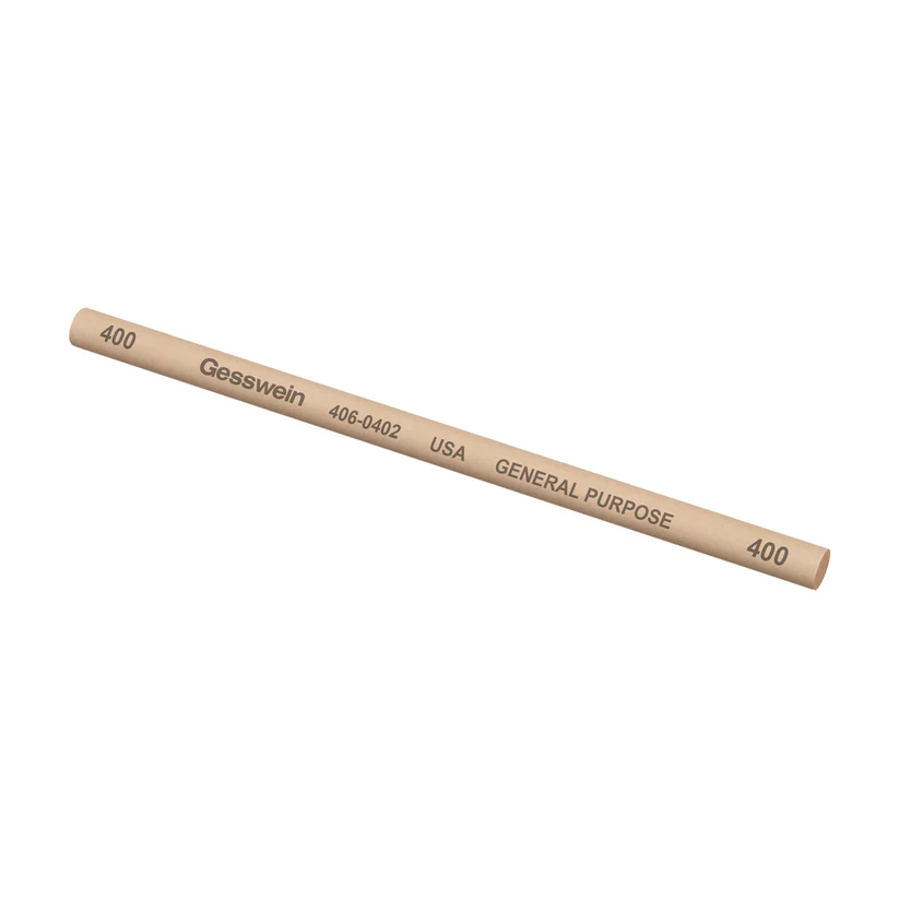Gesswein® General Purpose Stones - 1/4" Round x 6", 400 Grit  (Pkg. of 6)