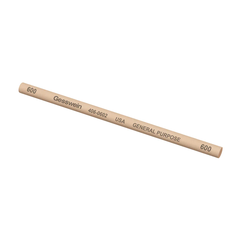 Gesswein® General Purpose Stones - 1/4" Round x 6", 600 Grit  (Pkg. of 6)