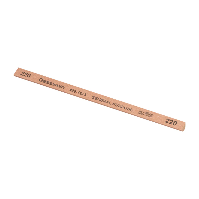 Gesswein® General Purpose Stones - 1/4" x 6" Hybrid, 220 Grit  (Pkg. of 12)