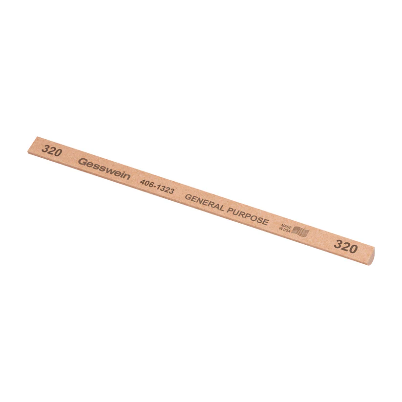 Gesswein® General Purpose Stones - 1/4" x 6" Hybrid, 320 Grit  (Pkg. of 12)