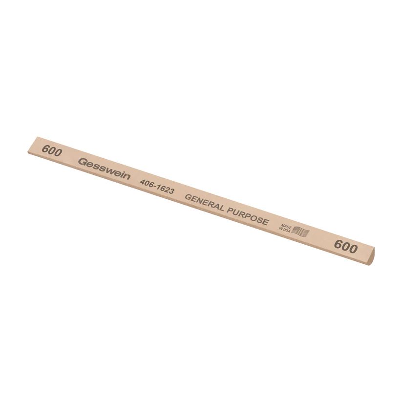 Gesswein® General Purpose Stones - 1/4" x 6" Hybrid, 600 Grit  (Pkg. of 12)
