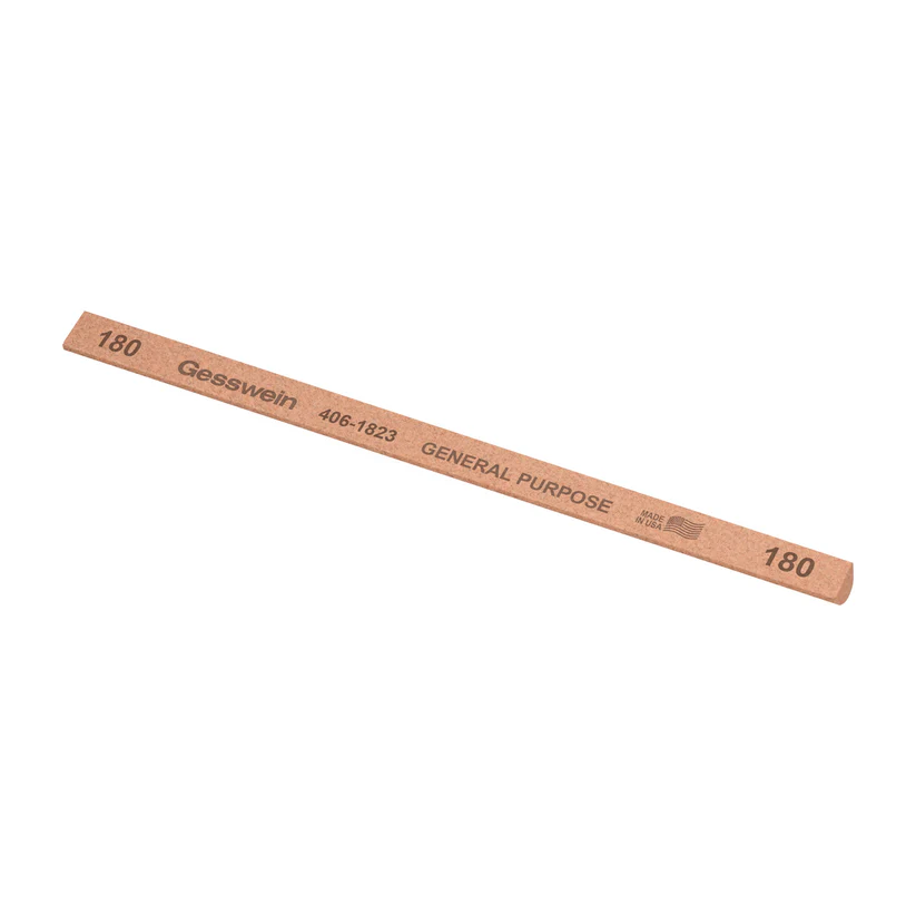 Gesswein® General Purpose Stones - 1/4" x 6" Hybrid, 180 Grit  (Pkg. of 12)