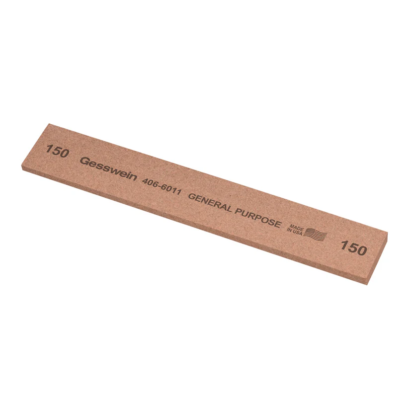 Gesswein® General Purpose Stones - 1" x 1/8" x 6", 150 Grit  (Pkg. of 6)