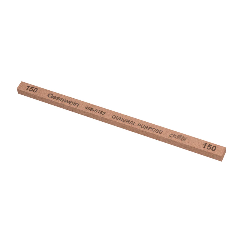 Gesswein® General Purpose Stones - 1/4" x 1/4" x 6", 150 Grit  (Pkg. of 12)