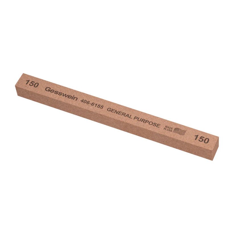 Gesswein® General Purpose Stones - 1/2" x 1/2" x 6", 150 Grit  (Pkg. of 6)