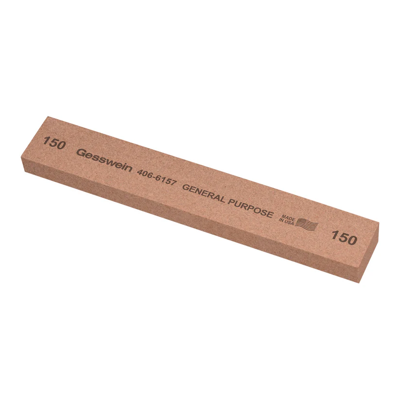 Gesswein® General Purpose Stones - 1" x 1/2" x 6", 150 Grit  (Pkg. of 6)