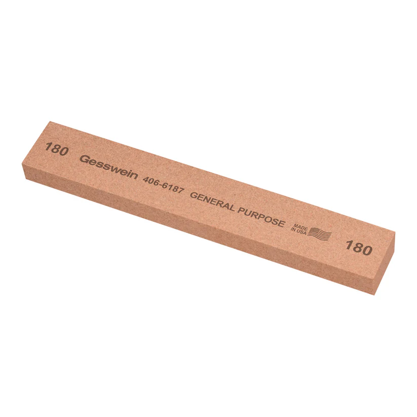Gesswein® General Purpose Stones - 1" x 1/2" x 6", 180 Grit  (Pkg. of 6)