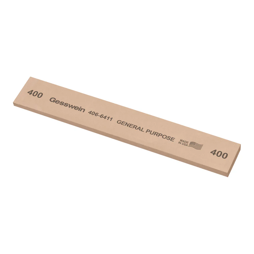 Gesswein® General Purpose Stones - 1" x 1/8" x 6", 400 Grit  (Pkg. of 6)