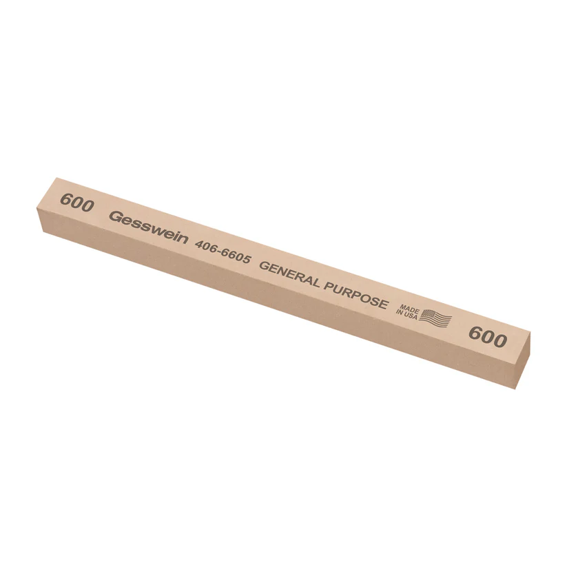 Gesswein® General Purpose Stones - 1/2" x 1/2" x 6", 600 Grit  (Pkg. of 6)