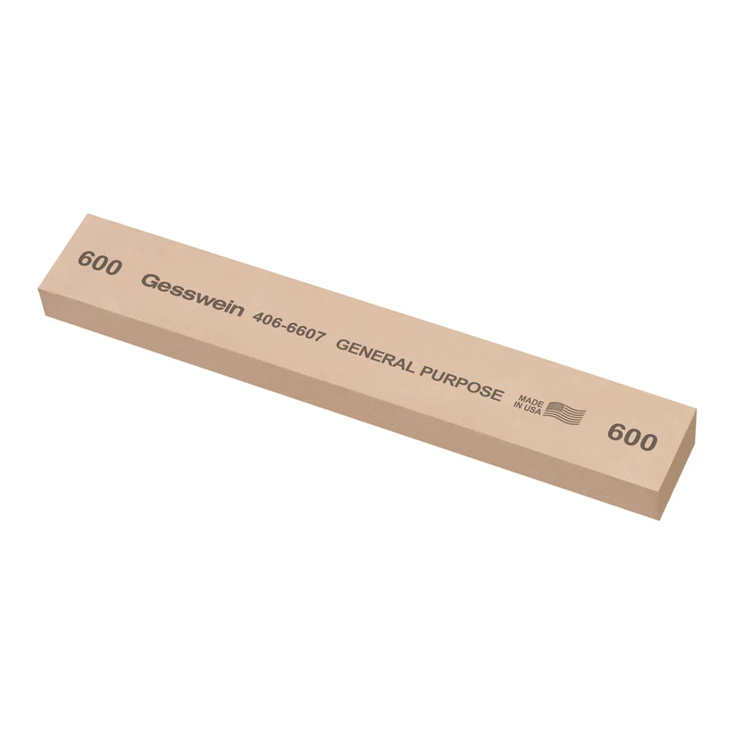 Gesswein® General Purpose Stones - 1" x 1/2" x 6", 600 Grit  (Pkg. of 6)