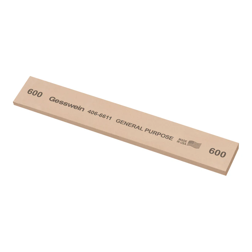 Gesswein® General Purpose Stones - 1" x 1/8" x 6", 600 Grit  (Pkg. of 6)