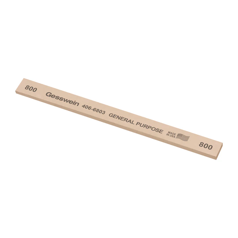 [406-6803] Gesswein® General Purpose Stones - 1/2" x 1/8" x 6", 800 Grit  (Pkg. of 12)