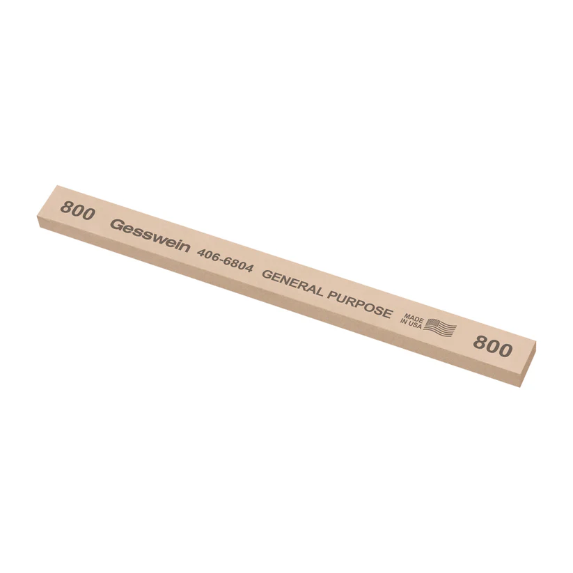 [406-6804] Gesswein® General Purpose Stones - 1/2" x 1/4" x 6", 800 Grit  (Pkg. of 12)