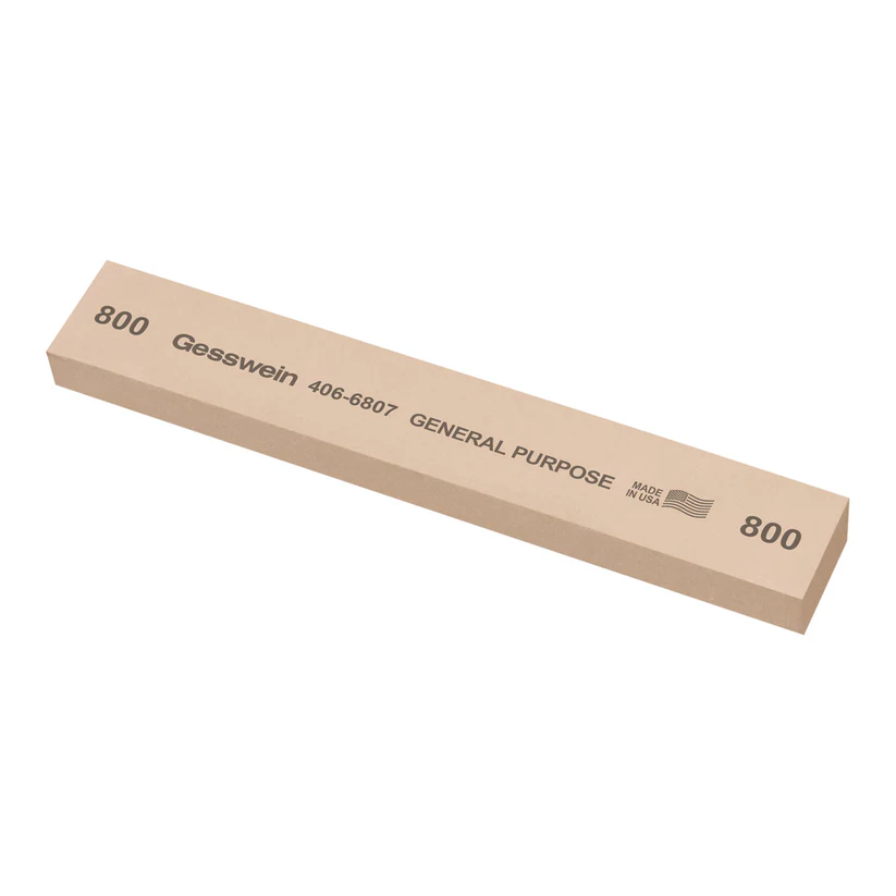 Gesswein® General Purpose Stones - 1" x 1/2" x 6", 800 Grit  (Pkg. of 6)