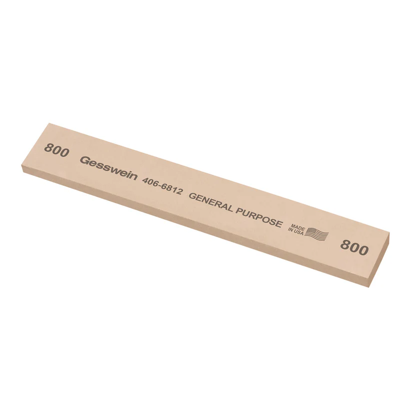 Gesswein® General Purpose Stones - 1" x 1/4" x 6", 800 Grit  (Pkg. of 6)