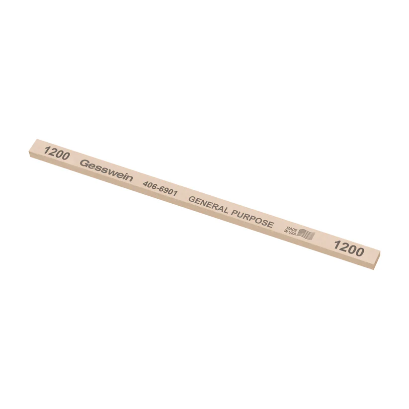 Gesswein® General Purpose Stones - 1/4" x 1/8" x 6", 1200 Grit  (Pkg. of 12)