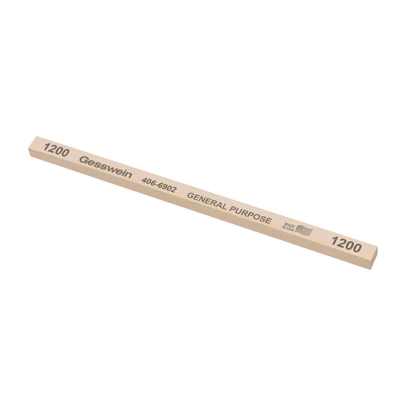 Gesswein® General Purpose Stones - 1/4" x 1/4" x 6", 1200 Grit  (Pkg. of 12)