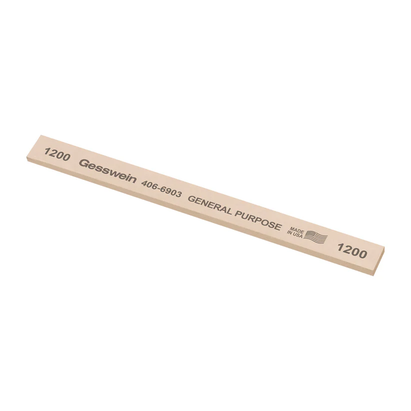 Gesswein® General Purpose Stones - 1/2" x 1/8" x 6", 1200 Grit  (Pkg. of 12)