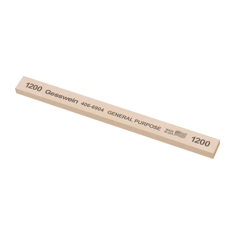 Gesswein® General Purpose Stones - 1/2" x 1/4" x 6", 1200 Grit  (Pkg. of 12)